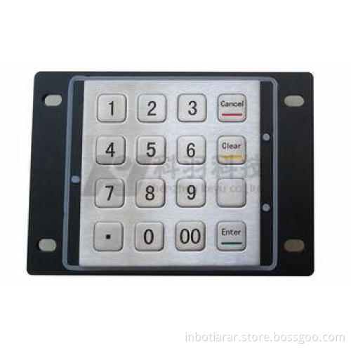 Banking PCI Encrypted Pin Pad IK7 , Rugged Wire Kiosk Keypa